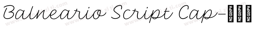 Balneario Script Cap字体转换